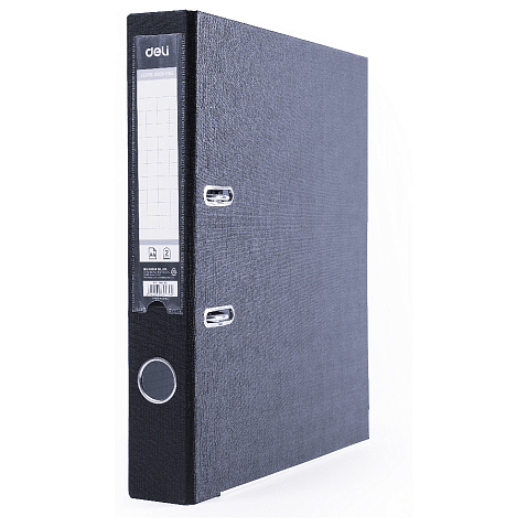 Папка регистратор А4, 50мм, Deli ПВХ ЭКО, черный Папка регистратор А4, 50мм, Deli ПВХ ЭКО, черный