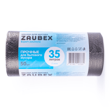 Мешки для мусора 35л, 50шт в рулоне 8мкм, Zaubex, черный