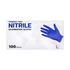 Перчатки нитриловые неопудр. одноразовые Nitrile, фиолетовый, 100шт, разм. L