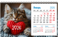 Календарь перекидной настольный 2026 на спирали №9 Календарь перекидной настольный 2026 на спирали №9