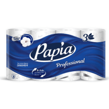 Туалетная бумага 3 сл, 16,8м*8 рулонов Papia Professional, белый